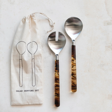  stainless steel salad server set of two