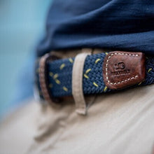  Men's Woven Belt in The Porto Two Toned