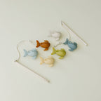 silicone & wood fishing set