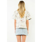 horse embroidered top