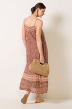 coastal v neck maxi dress