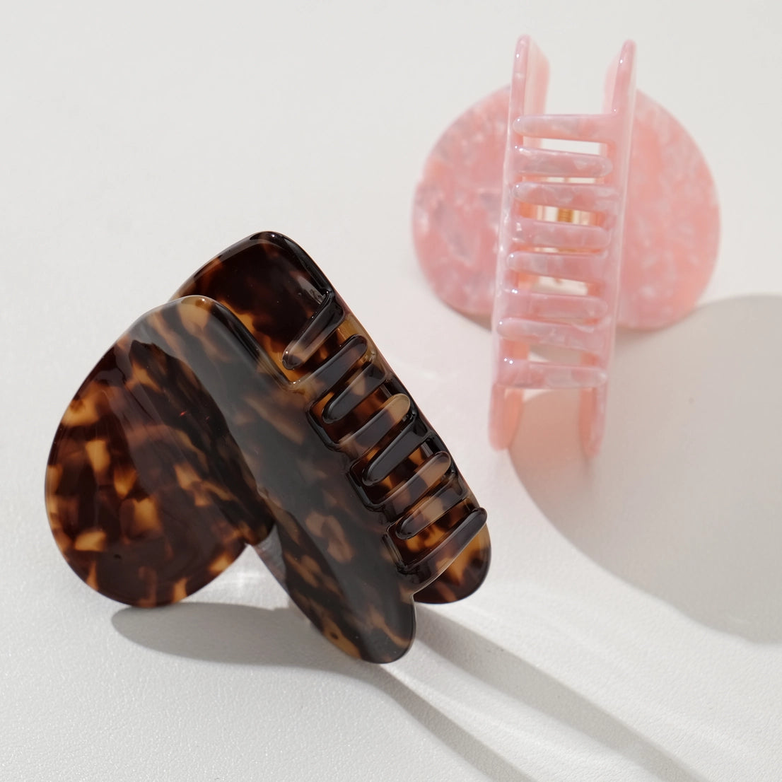 valentine's heart claw clip - large