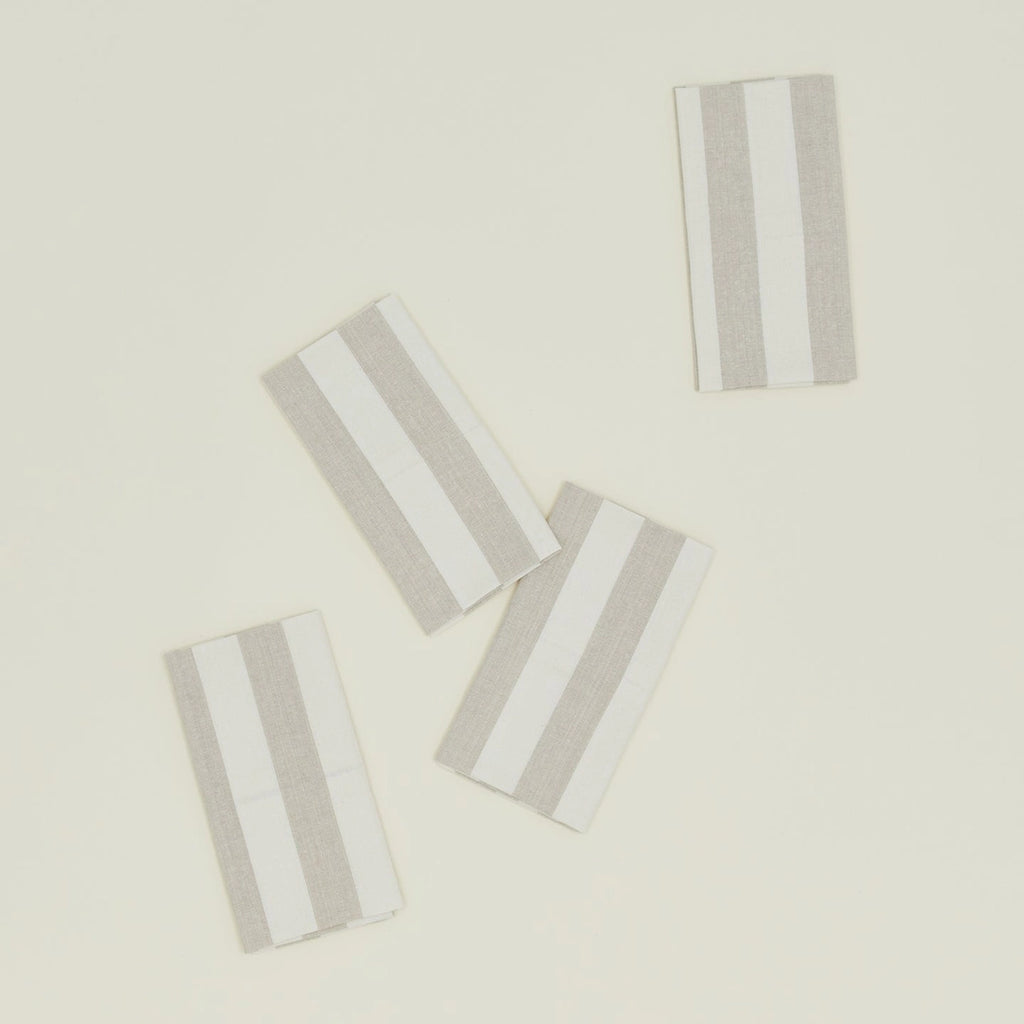 essential striped cotton napkin - set of four