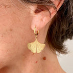 gingko earrings