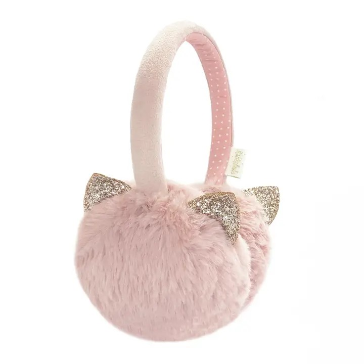 glitter cat earmuffs