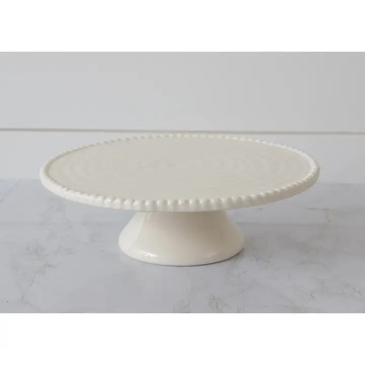 beaded edge cake stand