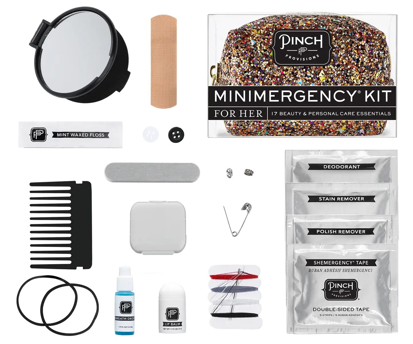 glitter minimergency kit in bronze