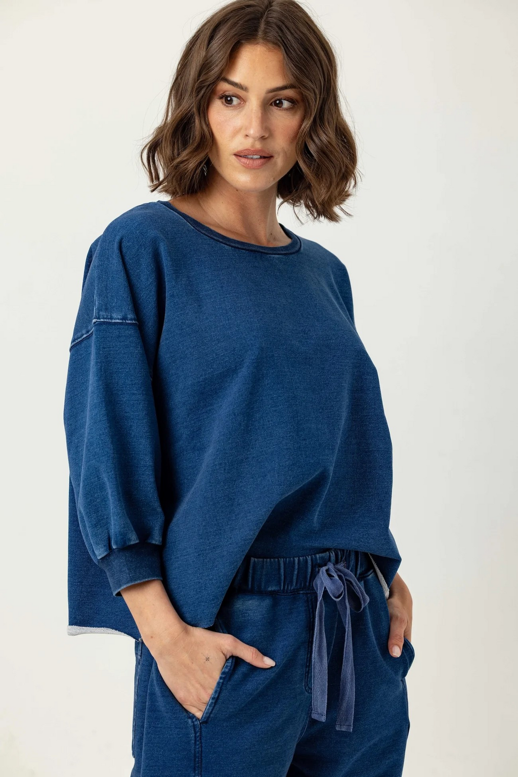kelly pullover in denim