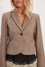 whip smart blazer in satchel