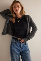 so soft modal tank in black