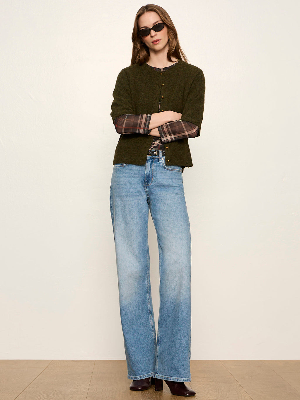 short sleeve cardigan in kalamata