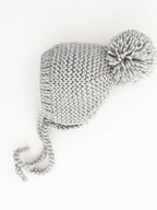 garter stitch knitted bonnets