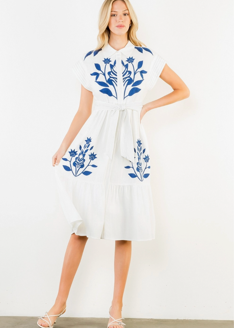 the sophia embroidered dress