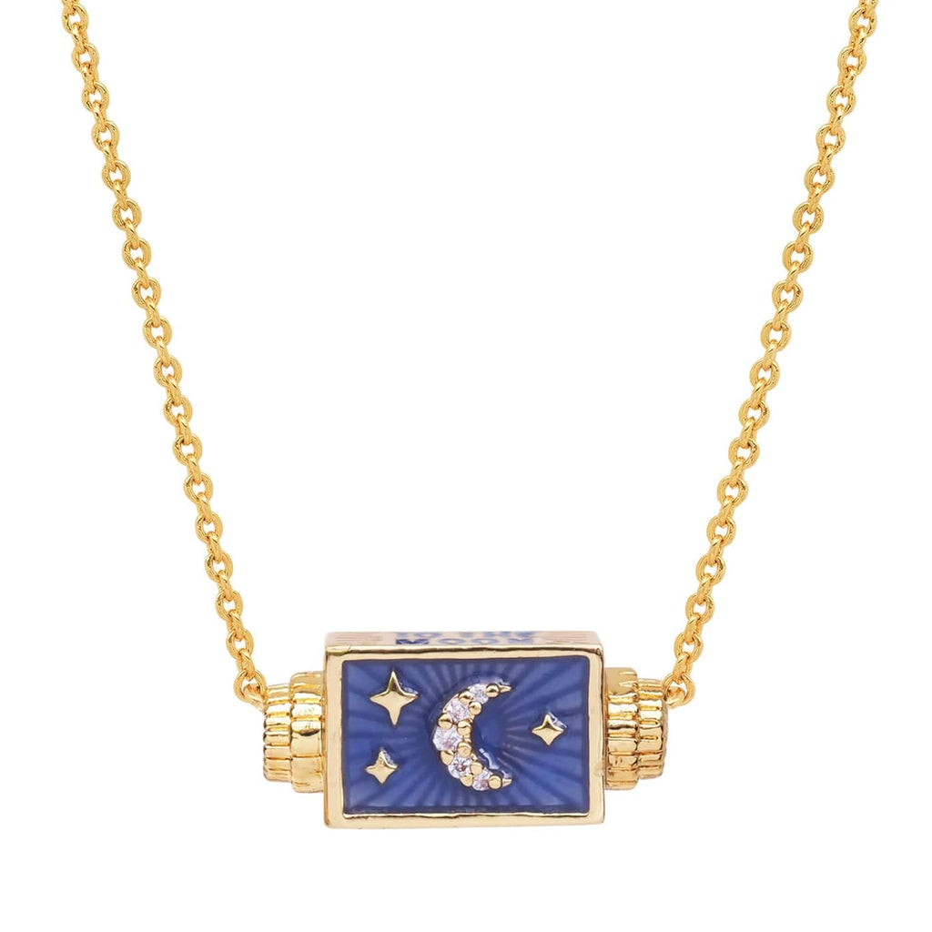 moonlit sky spinner necklace