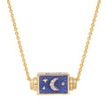 moonlit sky spinner necklace