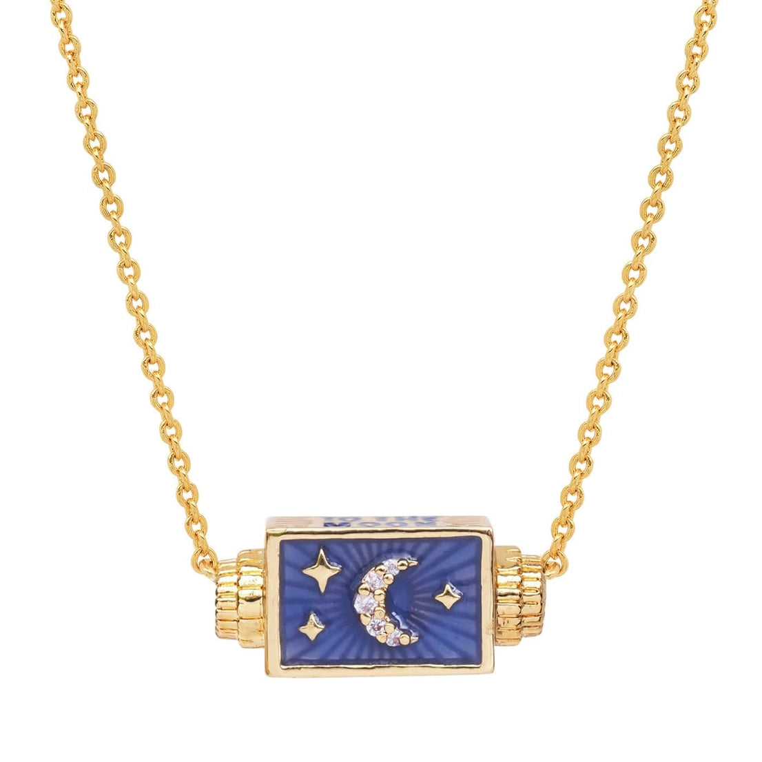 moonlit sky spinner necklace