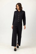 knit boucle porter pant