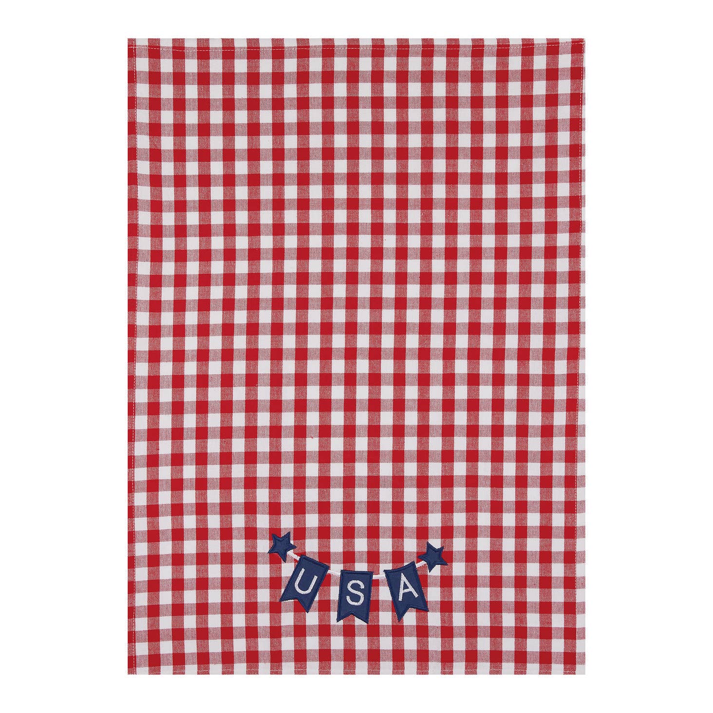 patriotic banner kitchen towel