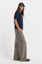 the pull on trouser in mini plaid