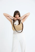mihaja braided handle in dark tea