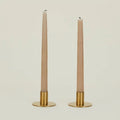 essential brass candle holders - set of two