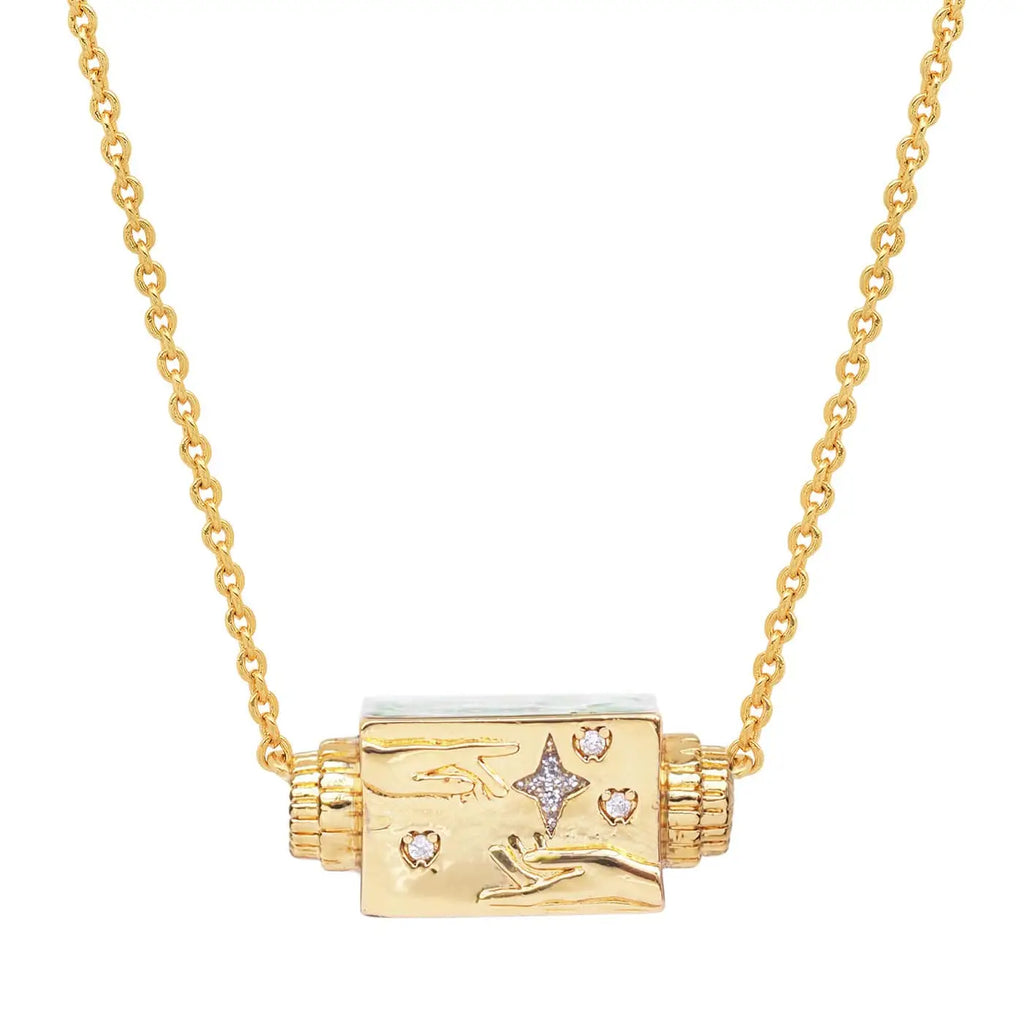 love at first sight spinner necklace