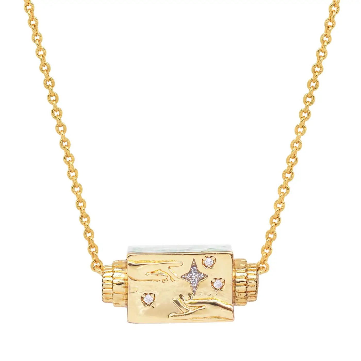 love at first sight spinner necklace