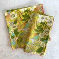hummingbird cloth napkins, set of four