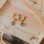 labradorite hoop charms