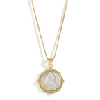 empress guadalupe necklace in gold