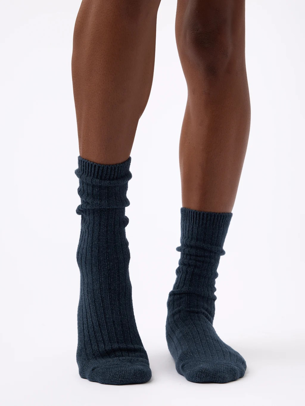 plush lounge sock 3 pack - eclipse + deep blue + smokey blue