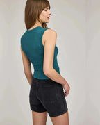 crawford tank top in lagoon