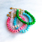 candy jade beaded bracelet