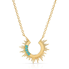 sunset voyage necklace in turquoise