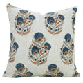 mohini block print linen blend pillow 20 x 20