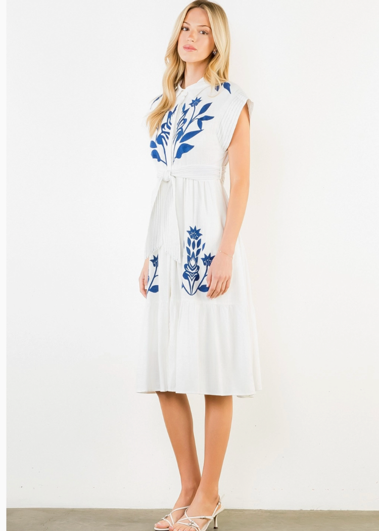 the sophia embroidered dress