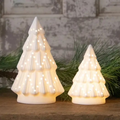 ceramic lit trees - two sizes