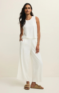 scout linen pant in white