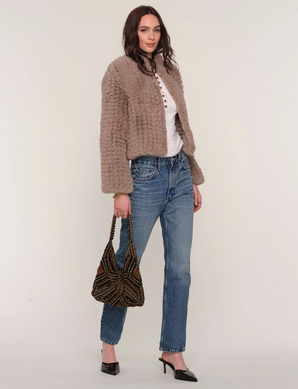 deline jacket in stone