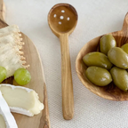 olive wood pickle + olive spoon