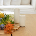 the tall bud vase - cloud white