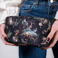 wonderland black travel pouch