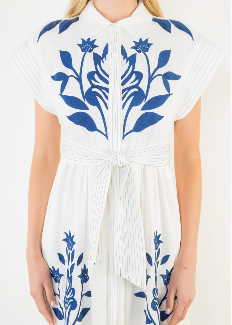 the sophia embroidered dress