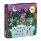 merry moonlit skaters 500 piece puzzle