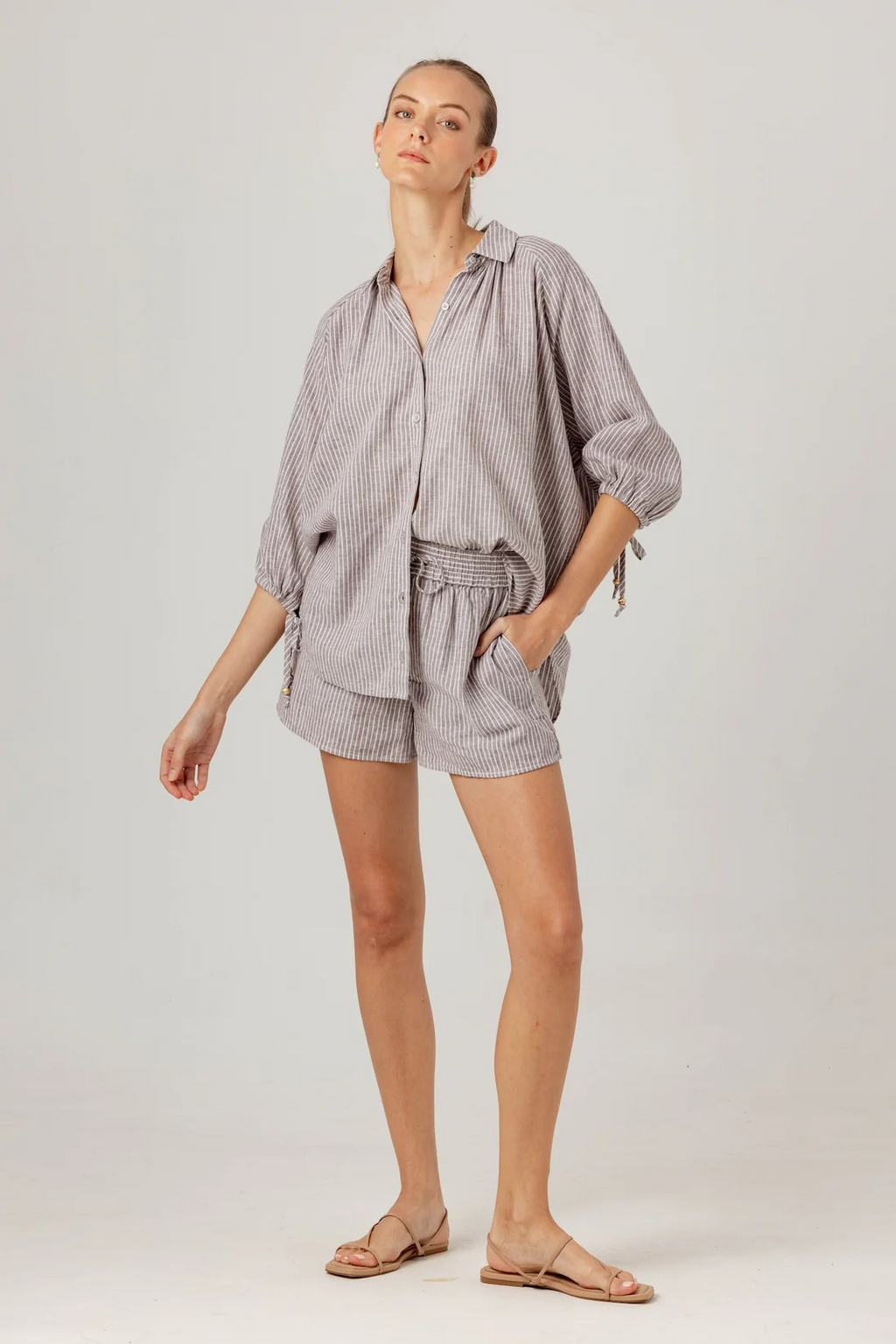 stone stripe fisher shirt