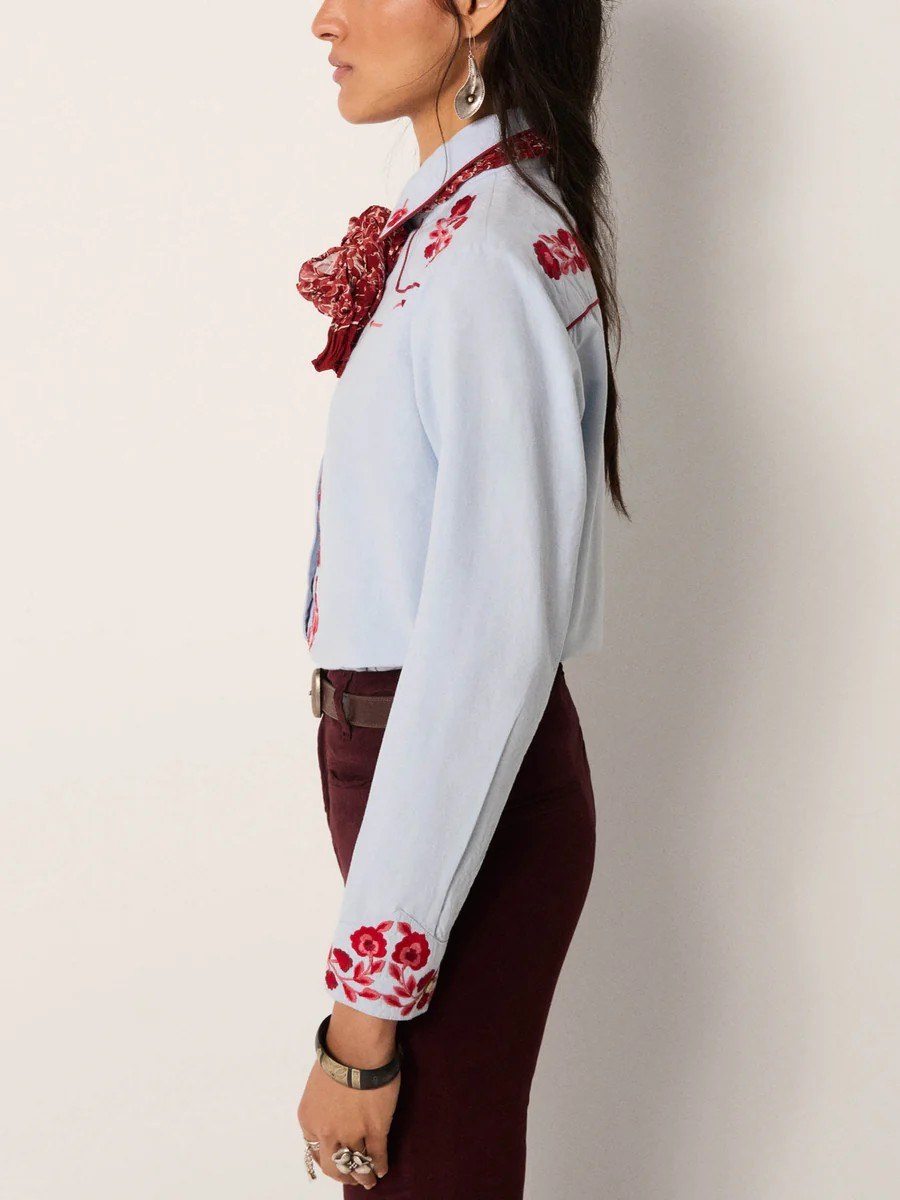 jose shirt in ranch blue