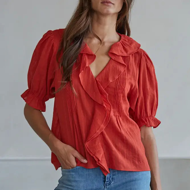 woven cotton blouse