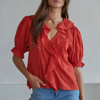 woven cotton blouse