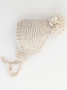  garter stitch knitted bonnets