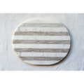 stripe inlay marble cutting board